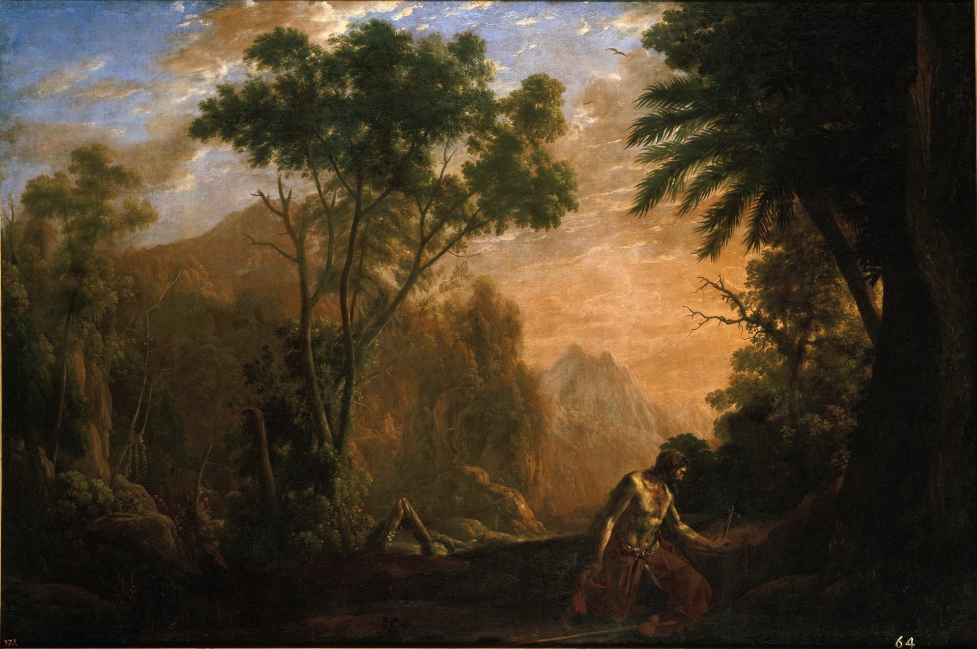 Paysage avec saint Onuphre - Claude Lorrain - Alpha Reproduction