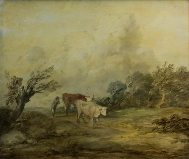 農民が牛を引いている風景 - トーマス・ゲインズバロー

Source:
Paysage avec un paysan conduisant des vaches - Thomas Gainsborough
