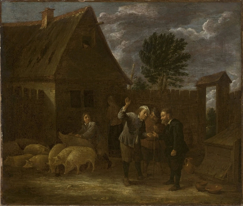 豚の売り手を描いた風景 - デイヴィッド・テニエール・ル・ジュヌ

Source:
Paysage avec un vendeur de cochons - David Teniers le Jeune