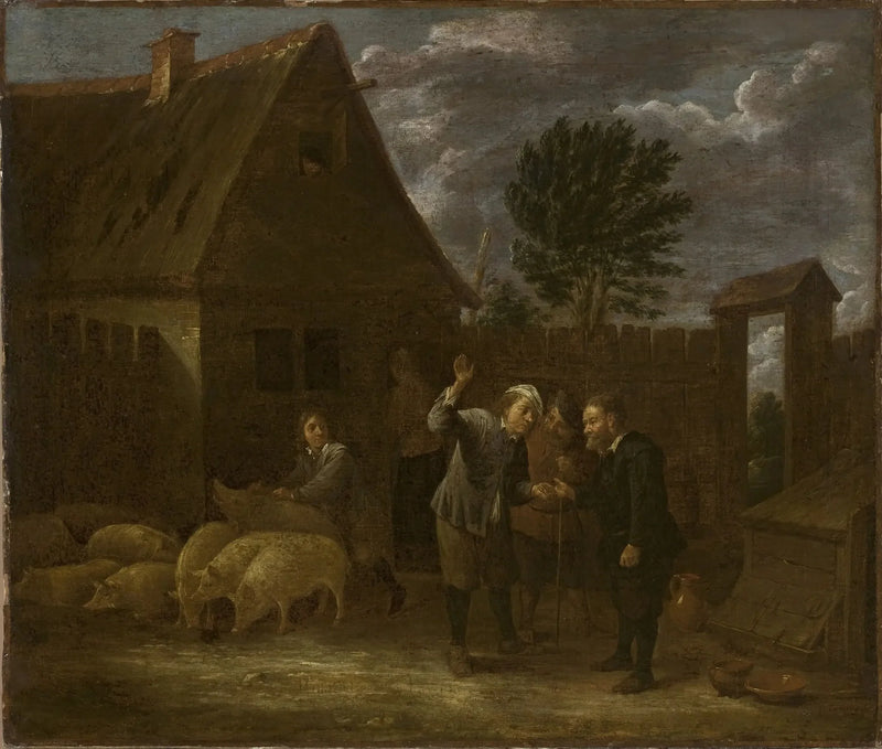 豚の売り手を描いた風景 - デイヴィッド・テニエール・ル・ジュヌ

Source:
Paysage avec un vendeur de cochons - David Teniers le Jeune