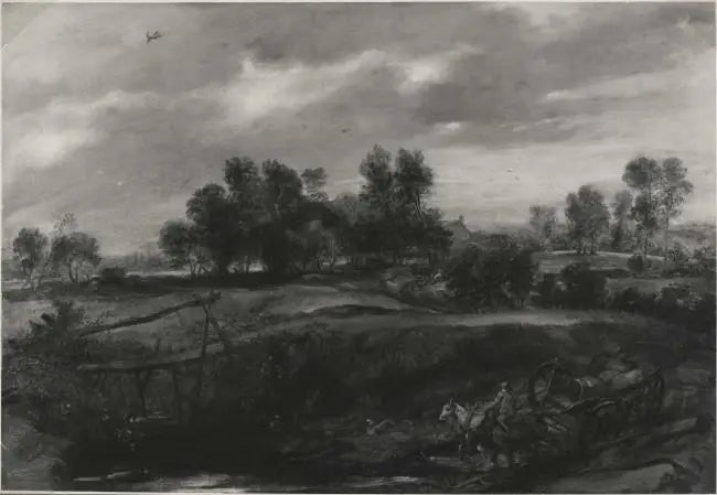 Paysage avec une calèche - Peter Paul Rubens image 1 reproduction réalisée par Alpha Reproduction