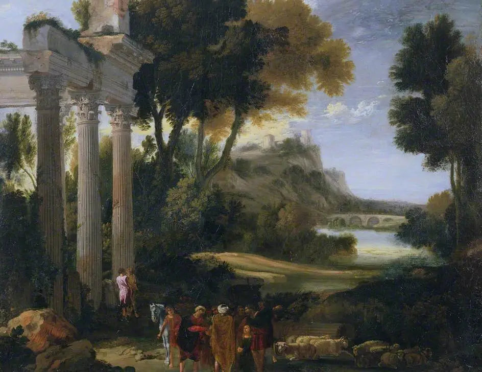 Paysage classique - Giovanni Paolo Panini image 1 reproduction d’œuvre d’art à l’huile