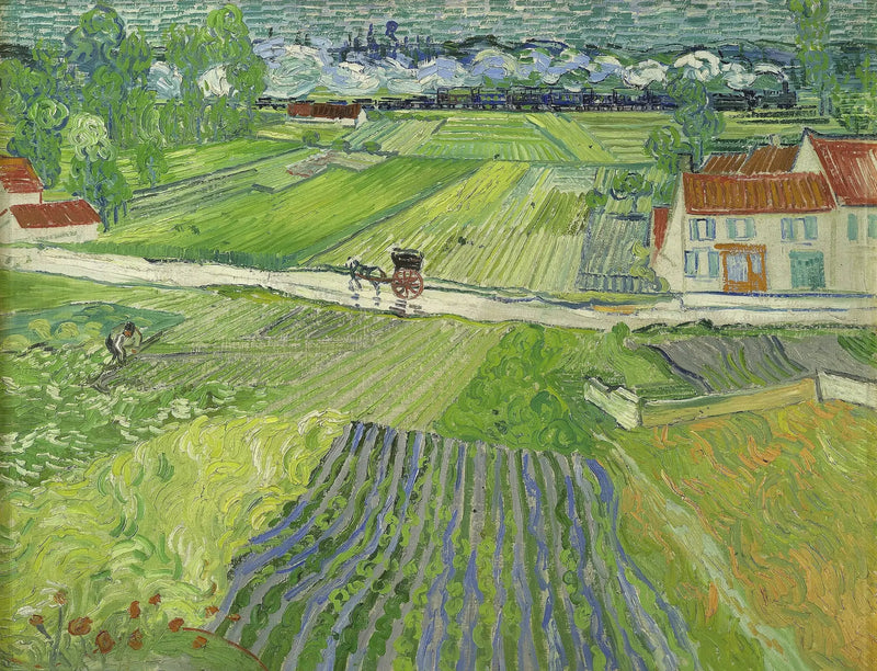 雨の後のオーヴェルの風景 - Vincent van Gogh