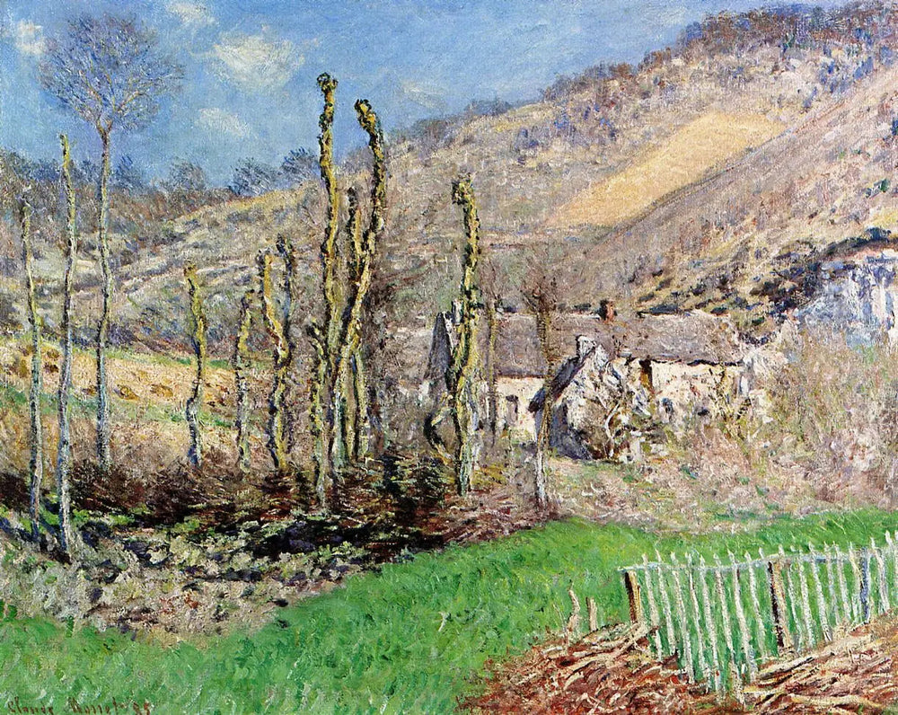 Paysage d'hiver au val de Falaise (Giverny) - Claude Monet image 1 reproduction réalisée par Alpha Reproduction