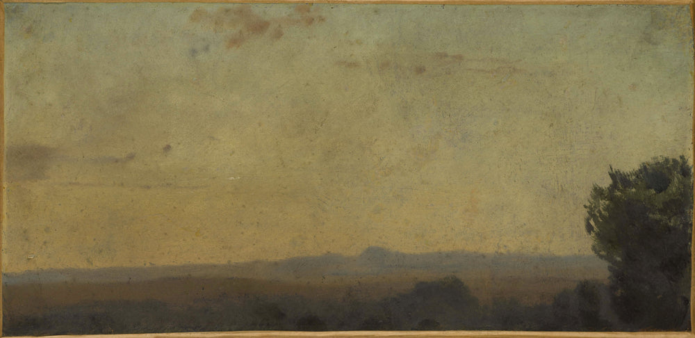 Paysage d'Italie - Jean-Jacques Henner image 1 reproduction réalisée par Alpha Reproduction