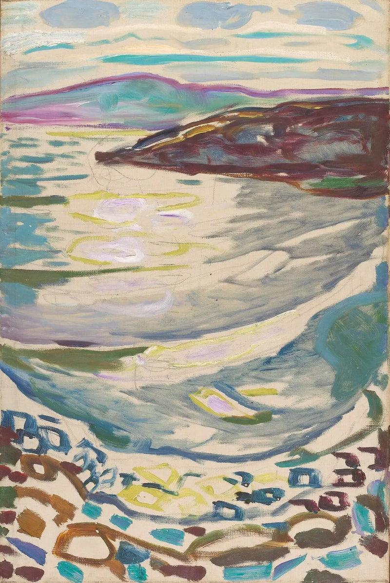 ヒヴィトステンの風景 - エドヴァルド・ムンク