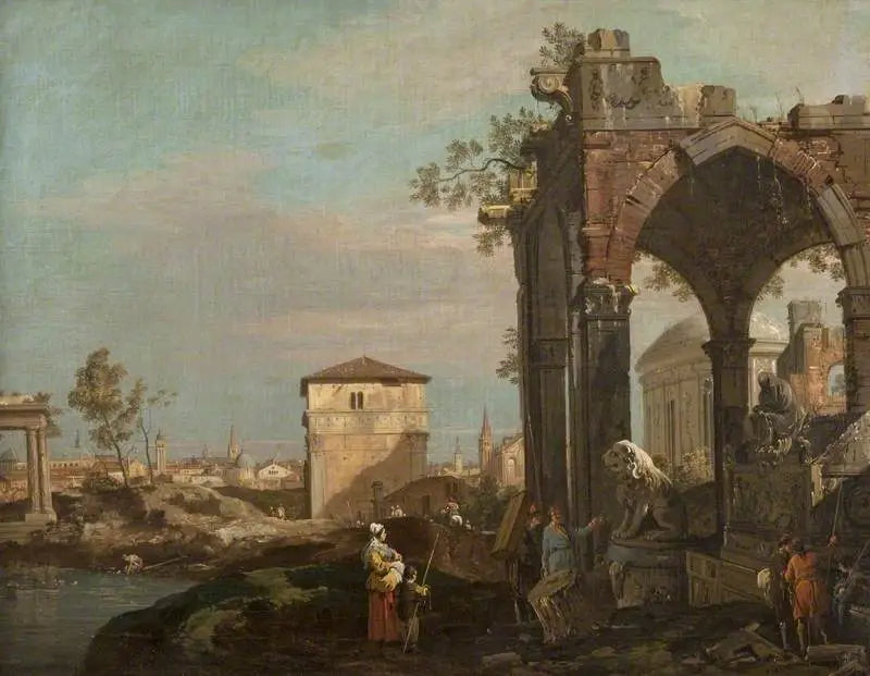Paysage de ruines de Capriccio - Canaletto - Alpha Reproduction