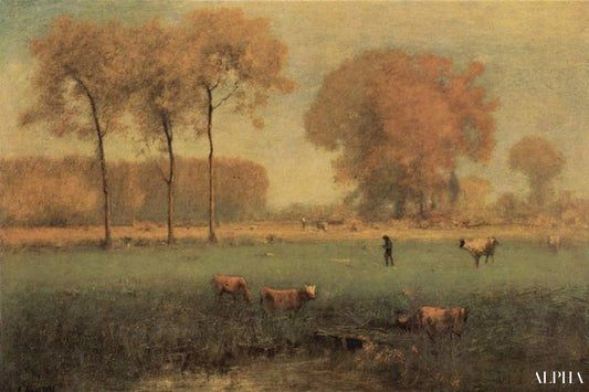 Summer Landscape - George Inness - Reproductions de tableaux et peintures haut de gamme