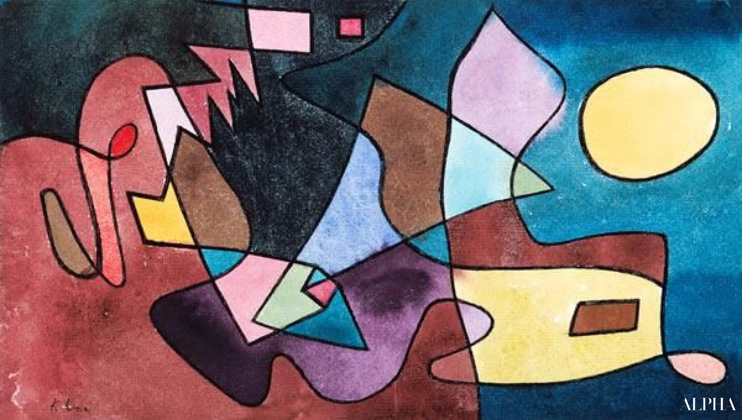 ドラマチックな風景 - ポール・クレー - 高級絵画および絵画の複製