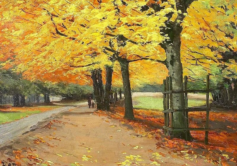 秋の風景 - H. A. Brendekilde

Source:
Paysage en automne. - H. A. Brendekilde
