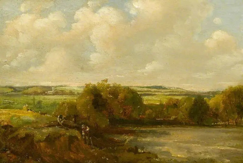 ジョン・コンスタブルによる川辺の風景と掘削作業を行う労働者

Source:
Paysage fluvial avec ouvriers creusant - John Constable