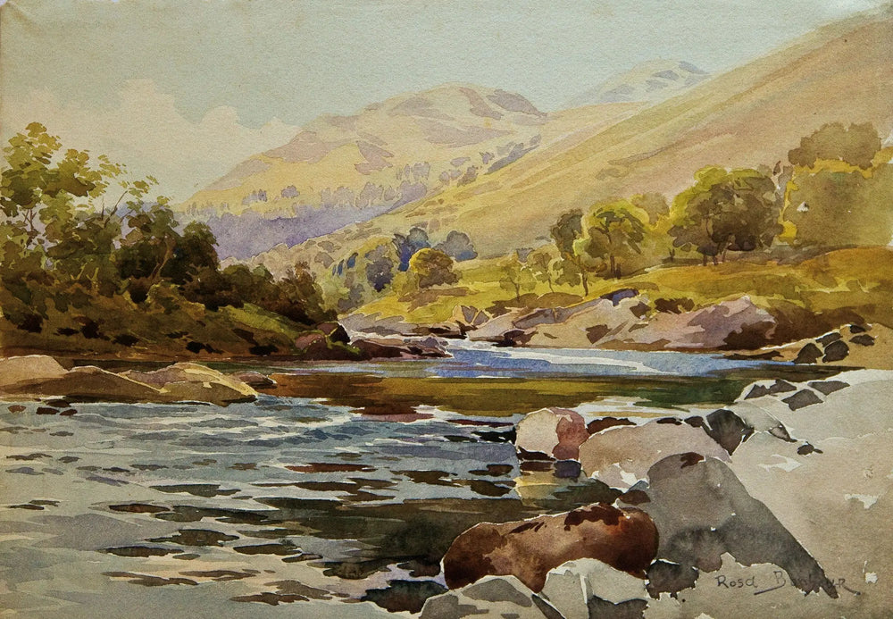 Paysage fluvial - Rosa Bonheur image 1 reproduction d’œuvre d’art à l’huile