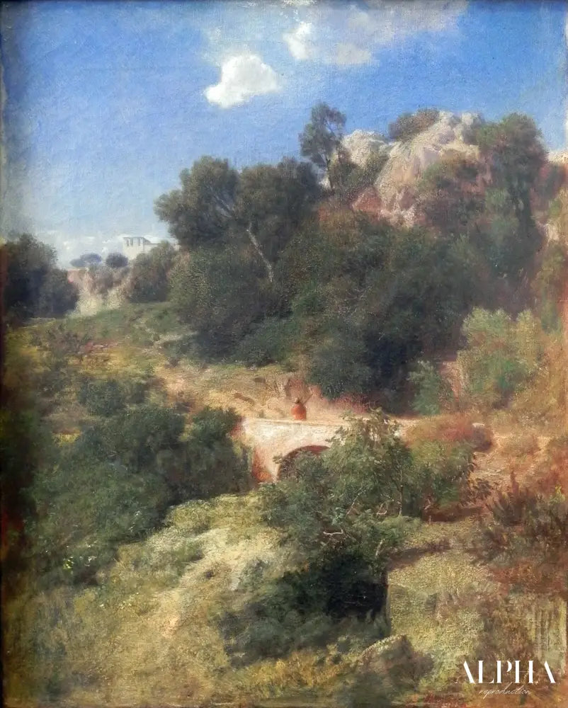 Paysage italien - Arnold Böcklin - Reproductions de tableaux et peintures haut de gamme