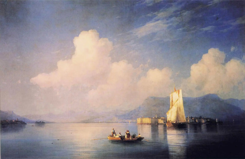 イタリアの風景（マジョール湖）、夕暮れ - イワン・アイヴァゾフスキー

Source:
Paysage italien (Lac Majeur), soirée - Ivan Aïvazovski