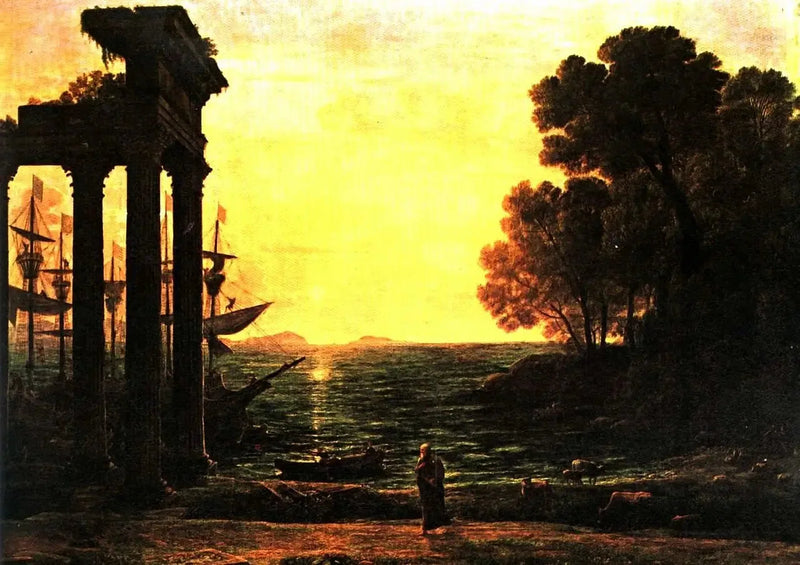 エゼキエルがティルの廃墟で泣いている海景画 - クロード・ロラン

Source:
Paysage marin avec Ézéchiel pleurant sur les ruines de Tyr - Claude Lorrain