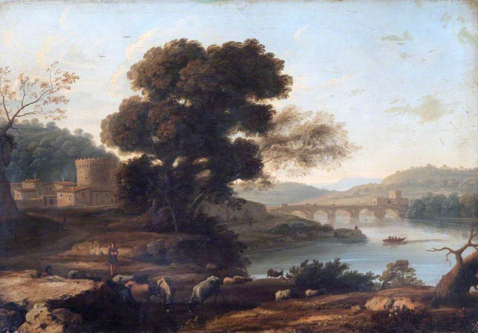 ローマのポンテ・モッレを背景にした牧歌的な風景画 - クロード・ロラン

Source:
Paysage pastoral avec le Ponte Molle, Rome - Claude Lorrain