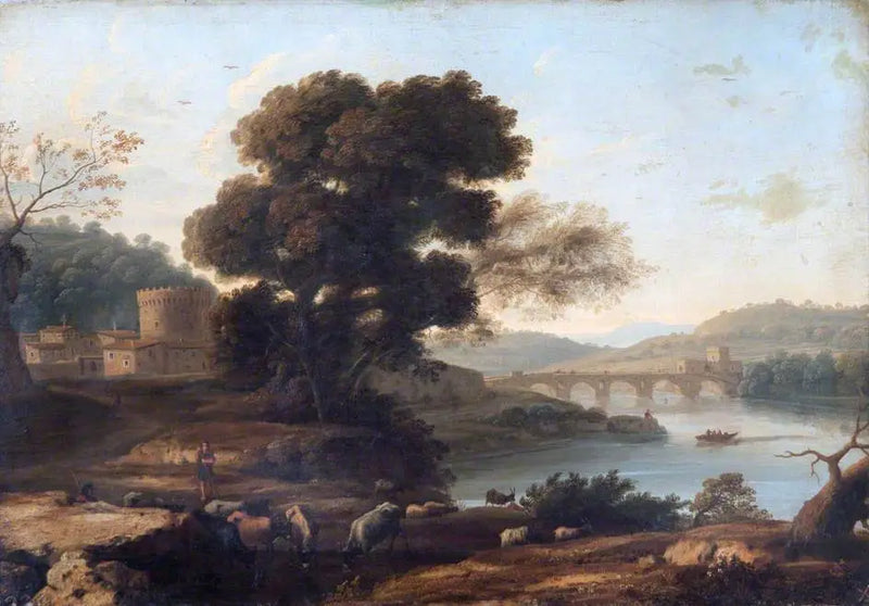 ローマのポンテ・モッレを背景にした牧歌的な風景画 - クロード・ロラン

Source:
Paysage pastoral avec le Ponte Molle, Rome - Claude Lorrain