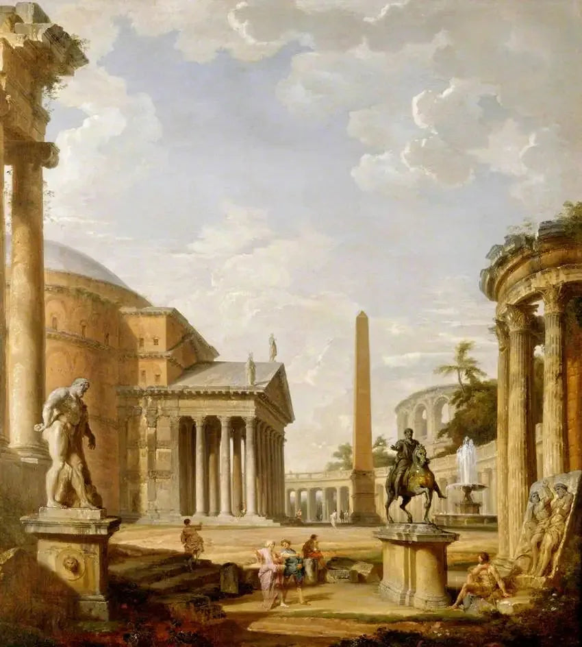 パンテオンのローマ風景 - ジョバンニ・パオロ・パニーニ

Source:
Paysage romain avec le Panthéon - Giovanni Paolo Panini