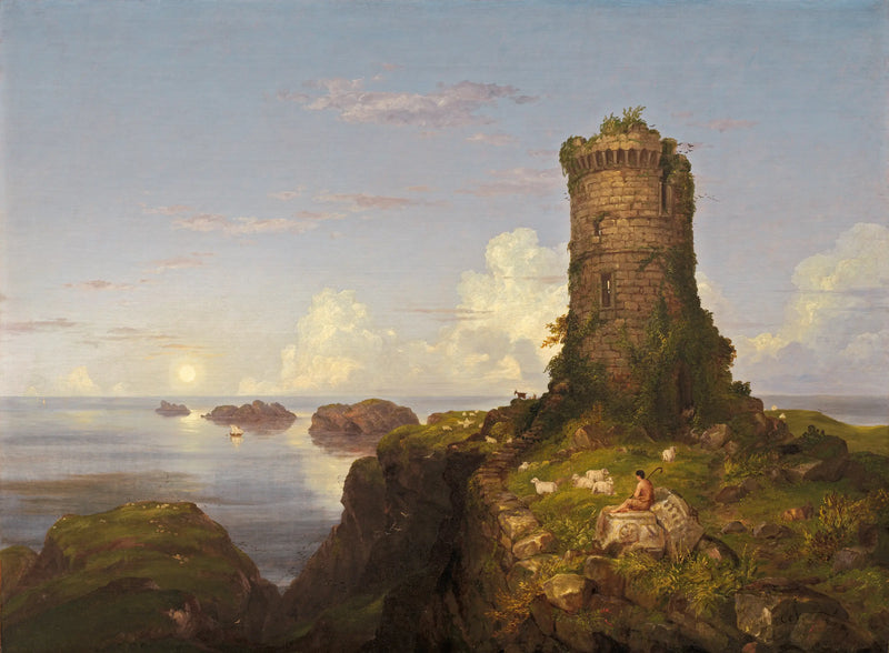 廃墟の塔を持つロマンチックな風景 - トーマス・コール

Source:
Paysage romantique avec tour ruinée - Thomas Cole