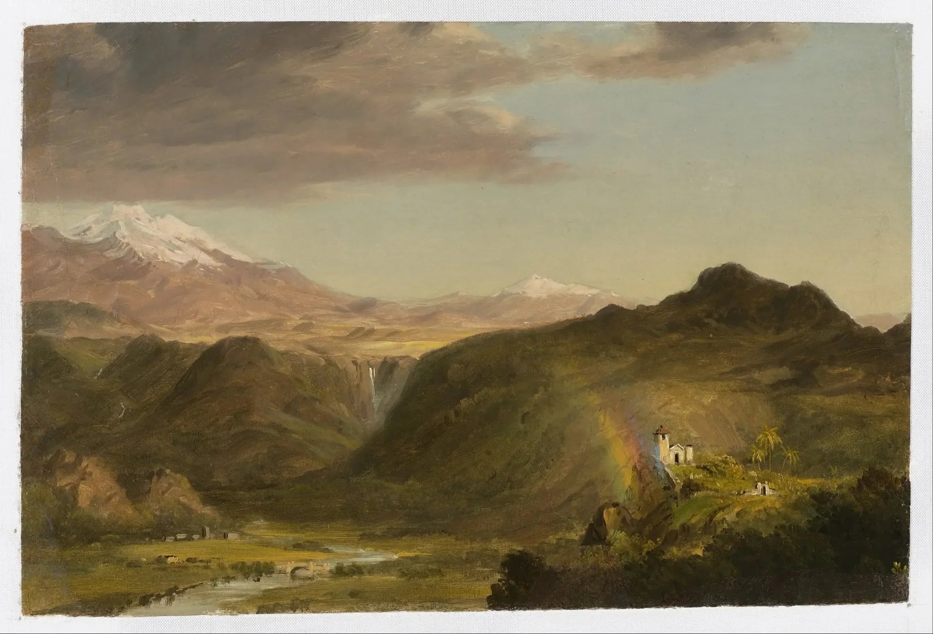 Paysage sud-américain - Frederic Edwin Church image 1 copie de tableau peinte à la main