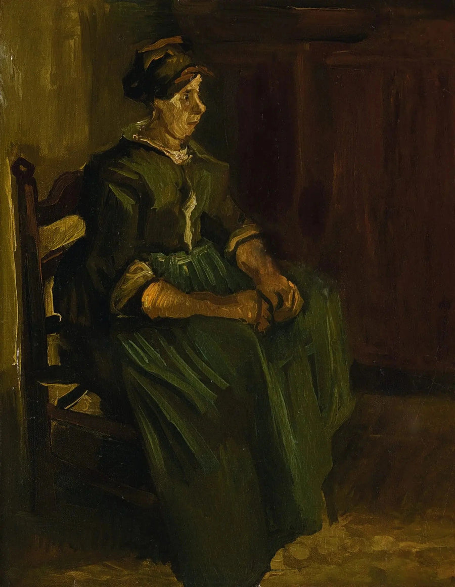 椅子に座る農婦 - Vincent van Gogh
