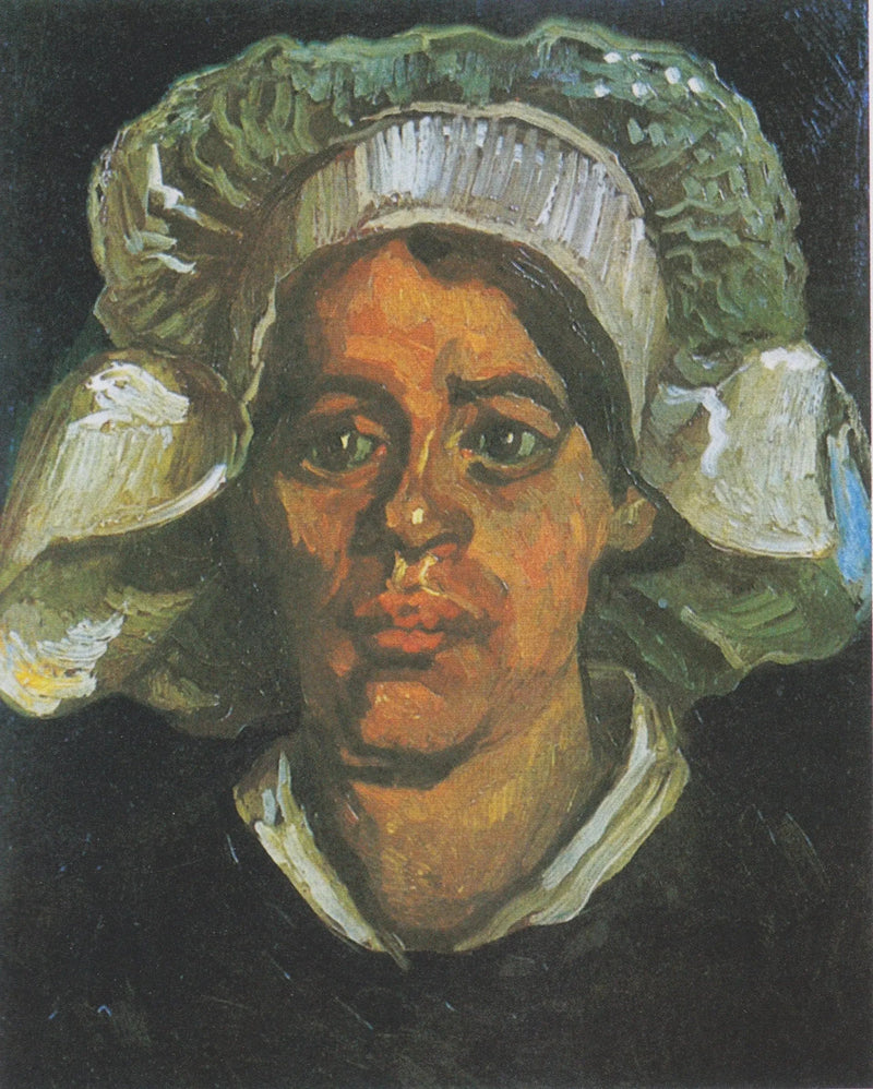 白い帽子の農婦 - Vincent van Gogh