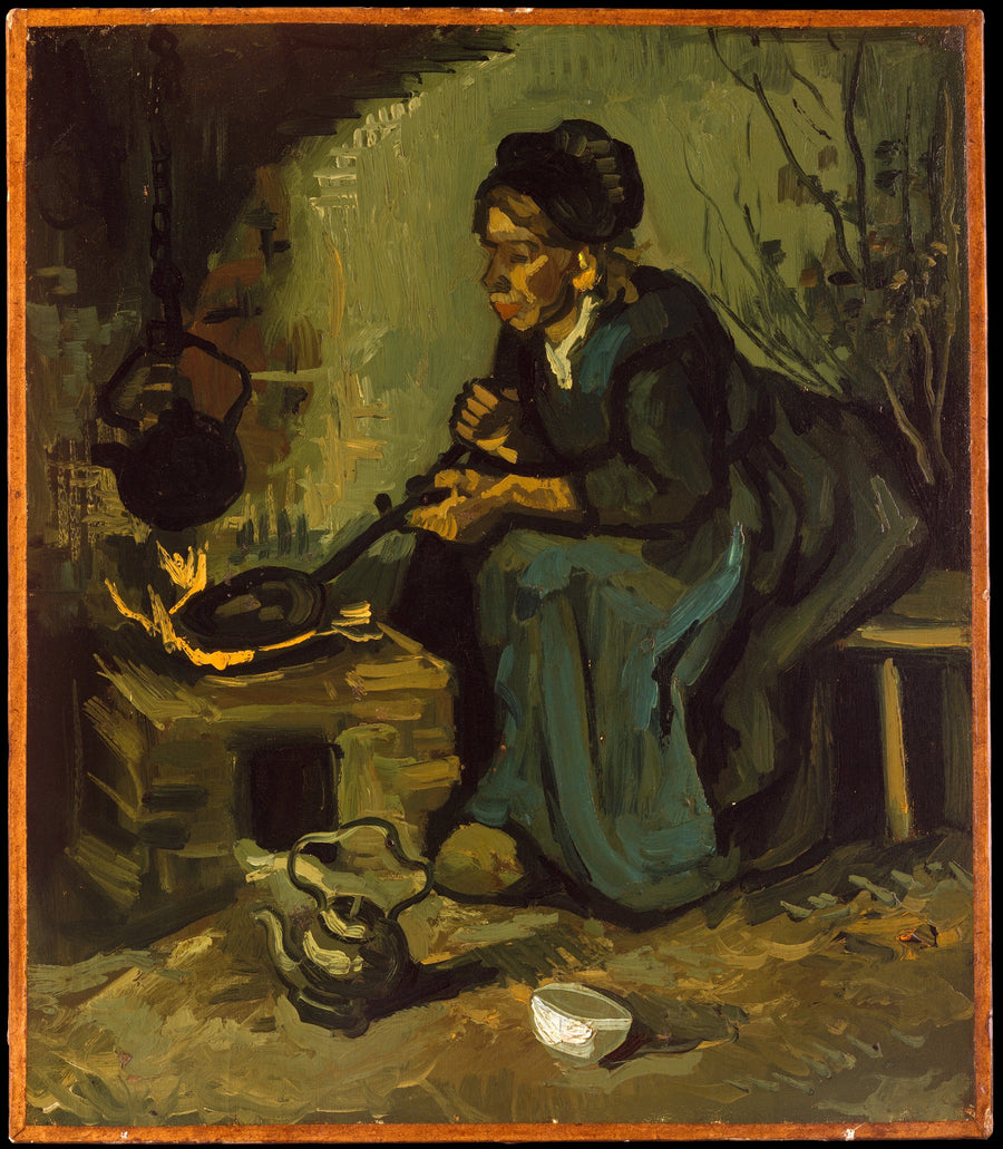 Paysanne cuisinant au coin du feu de Vincent van Gogh, 1885, Metropolitan Museum of Art
