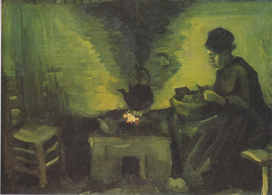 炉辺の農婦 - Vincent van Gogh