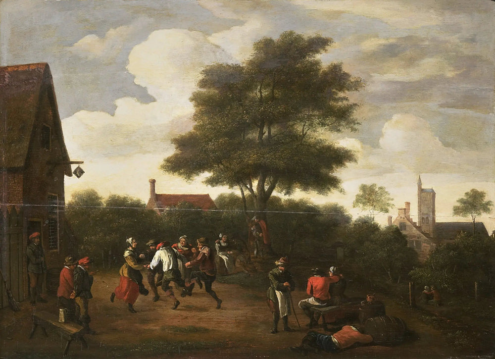Paysans dansant - David Teniers le Jeune image 1 copie peinte à la main à l’huile