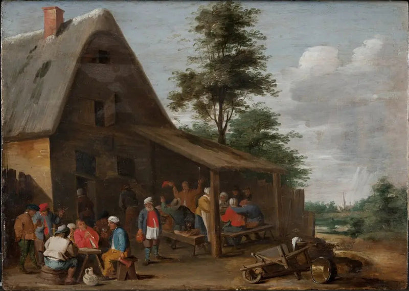 村の宿の前で祝う農民たち - デイヴィッド・テニエール・ル・ジュヌ

Source:
Paysans festoyant devant une auberge de village - David Teniers le Jeune