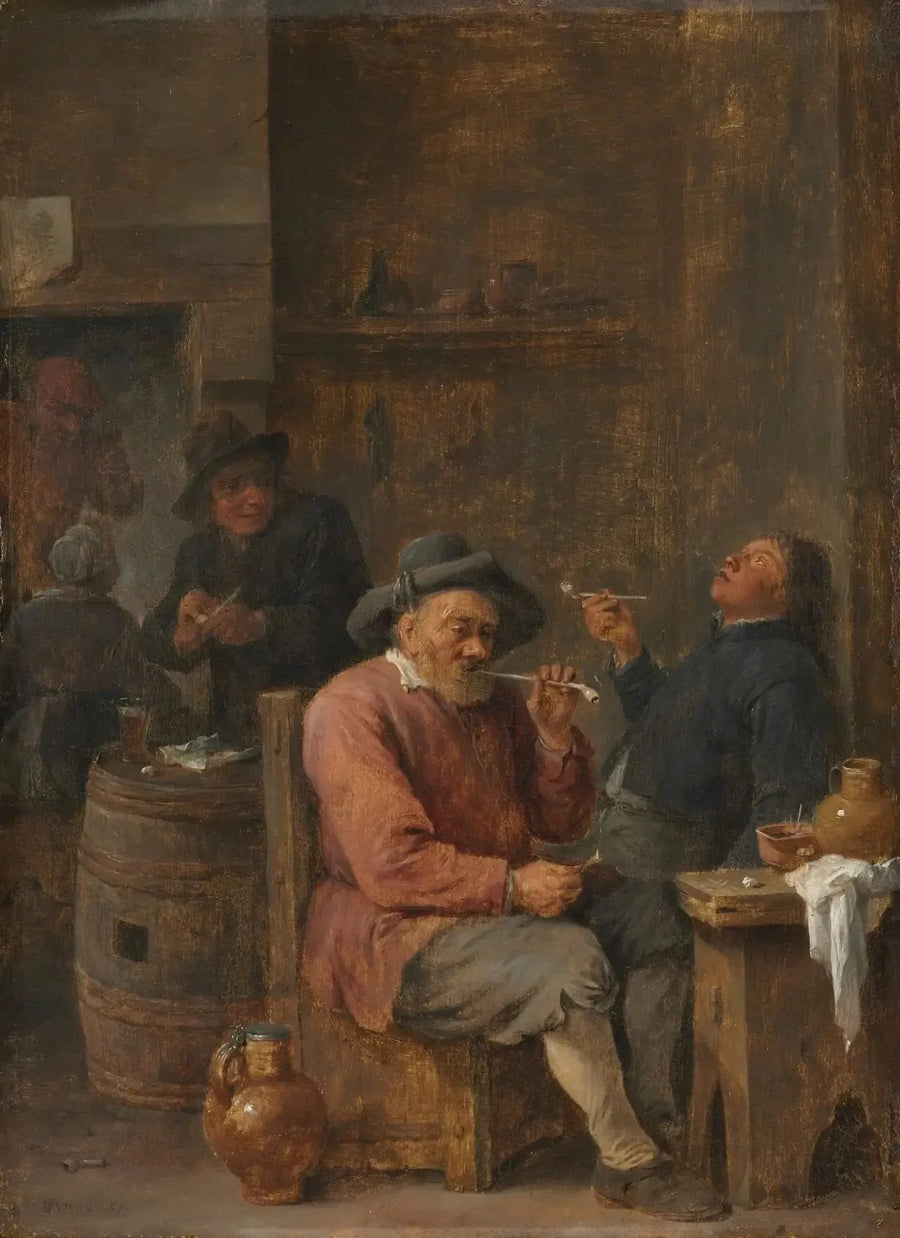 農民が宿屋で煙を吸っている - デイヴィッド・テニエール・ル・ジュヌ

Source:
Paysans fumant dans une auberge - David Teniers le Jeune