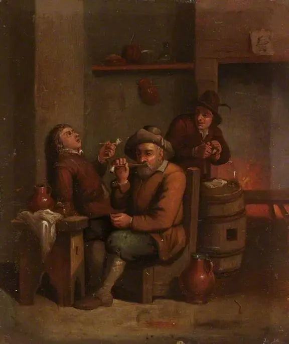 農民が宿屋で煙を吸っている - デイヴィッド・テニエール・ル・ジュヌ

Source:
Paysans fumant dans une auberge - David Teniers le Jeune