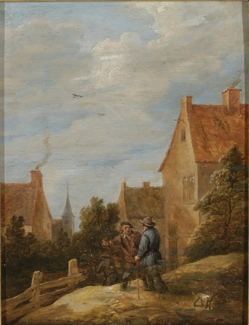 農民たちが村の道を歩いている - デイヴィッド・テニエール・ジュニア

Source:
Paysans sur une route dans un village - David Teniers le Jeune