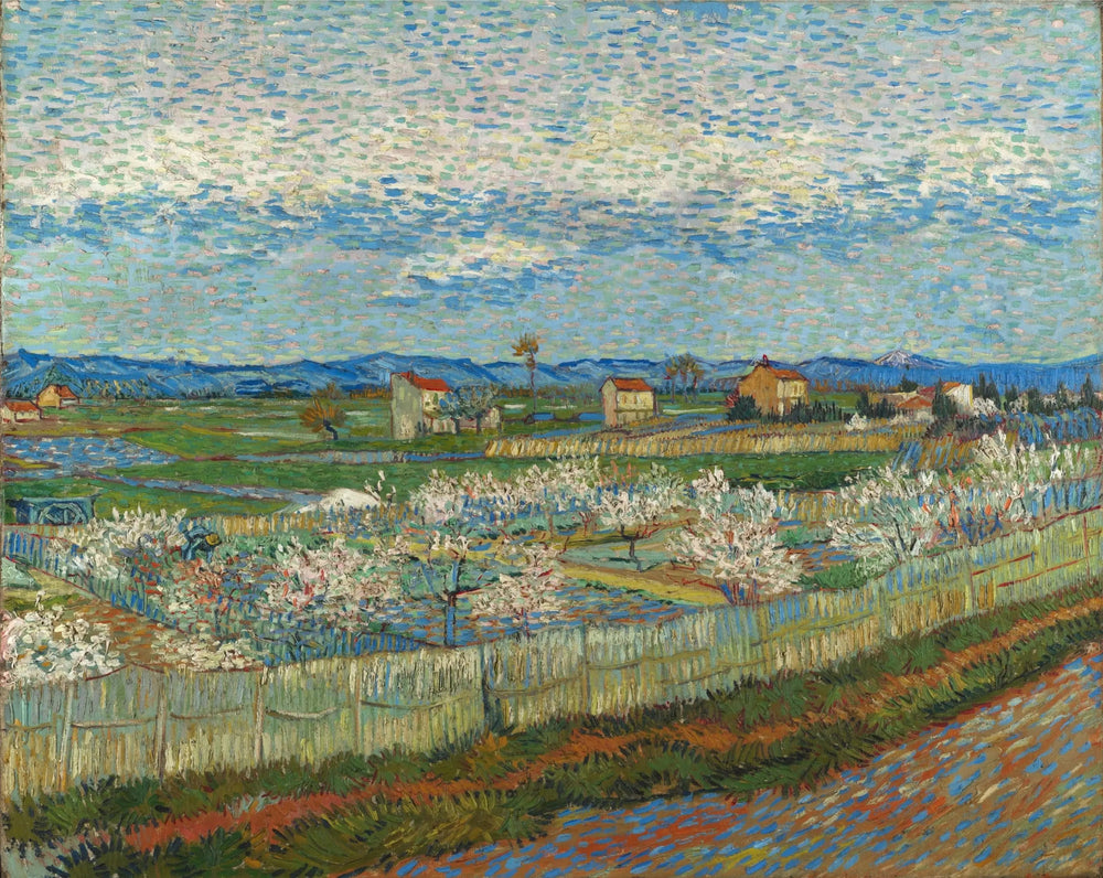 Pêchers en fleurs - Vincent van Gogh image 1 tableau peint à l’huile sur toile