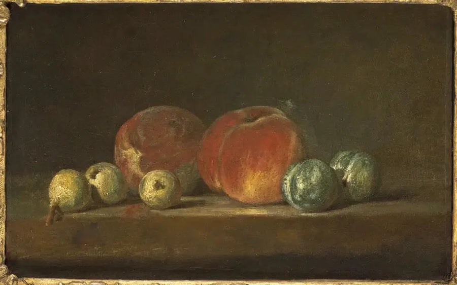 桃とプルーン - ジャン・シメオン・シャルダン