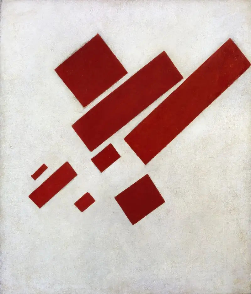 スプレマティスム絵画：八つの赤い長方形 - カジミール・マレーヴィチ

Source:
Peinture suprématiste : huit rectangles rouges - Kazimir Malevich