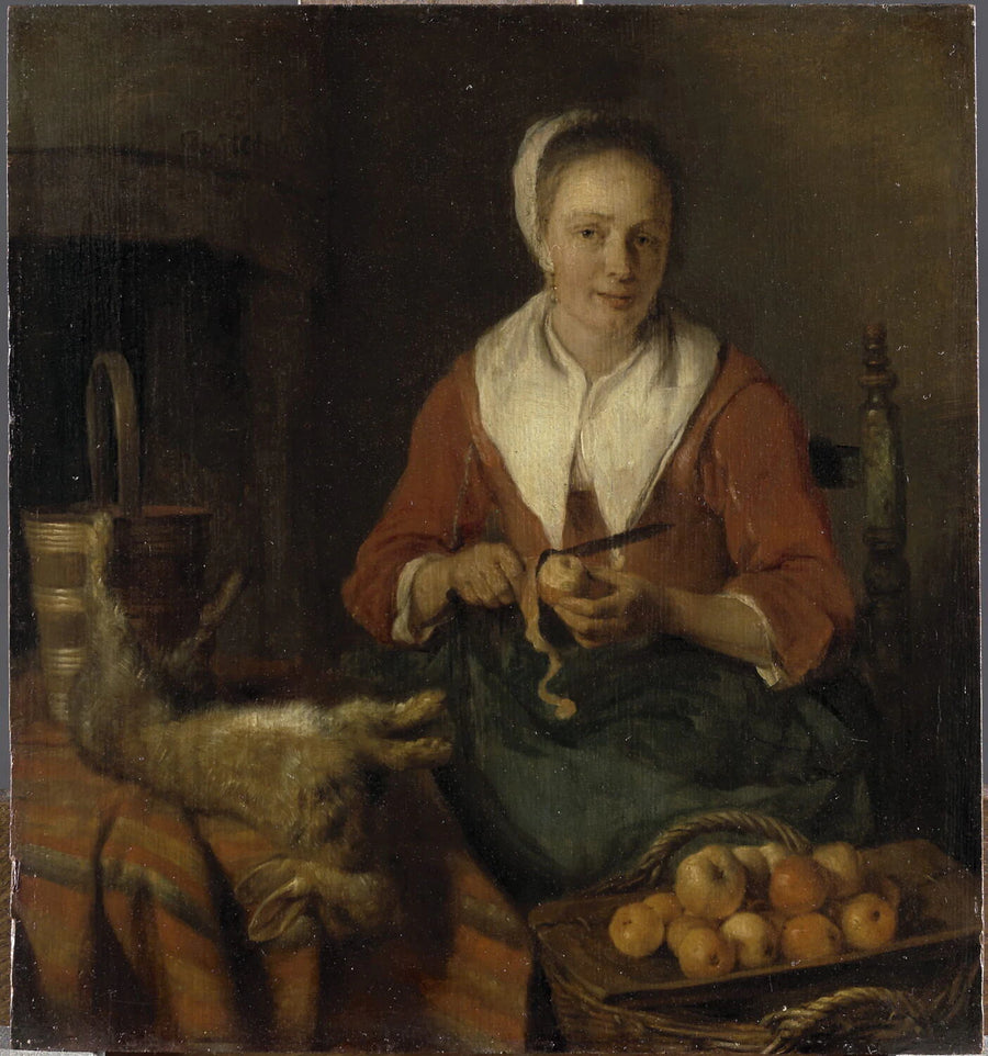 La Pèleuse de pommes - Gabriel Metsu