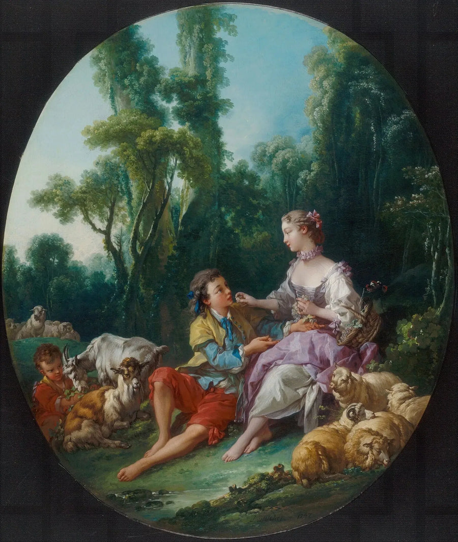 ブドウを考えていますか？ - フランソワ・ブーシェ

Source:
Pensent-ils au raisin ? - François Boucher