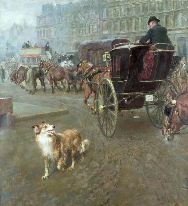 Perdu ou égaré - Briton Rivière image 1 copie de tableau peinte à la main