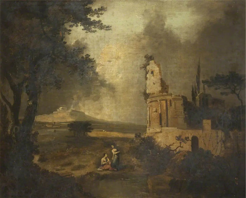 前景の会話している登場人物；遠くにベツレヘム - クロード・ロラン

Source:
Personnages conversant au premier plan ; au loin, Bethléem - Claude Lorrain