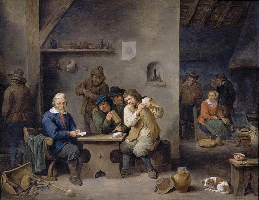 酒場で遊ぶ人々 - デイヴィッド・テニエール・ジュニア

Source:
Personnages jouant dans une taverne - David Teniers le Jeune