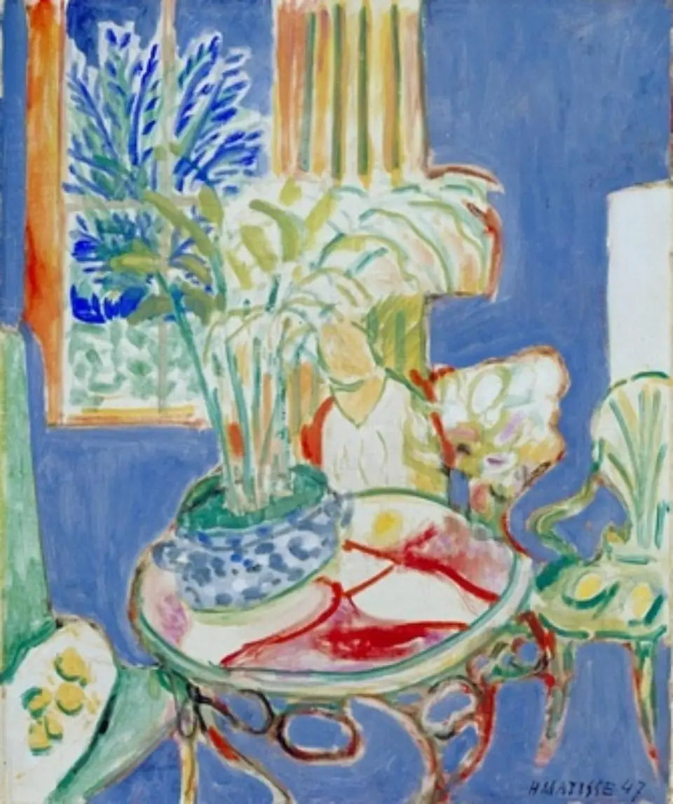 Petit intérieur bleu - Henri Matisse image 1 reproduction de peinture à l’huile