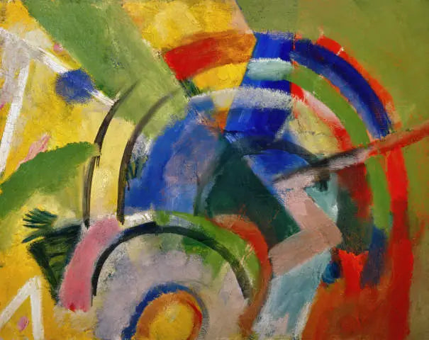 Petite composition IV - Franz Marc image 1 tableau peint à l’huile sur toile