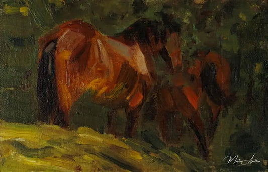 Petite étude de cheval I - Franz Marc - Reproductions de tableaux et peintures haut de gamme