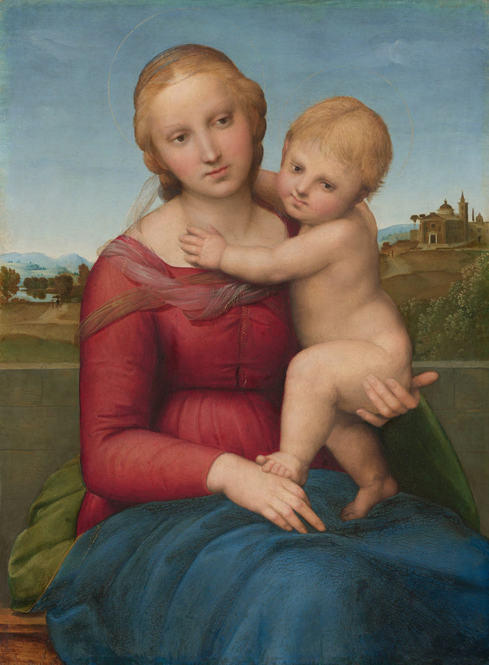 リトル カウパー マドンナ、1505 年頃 - Raphaël