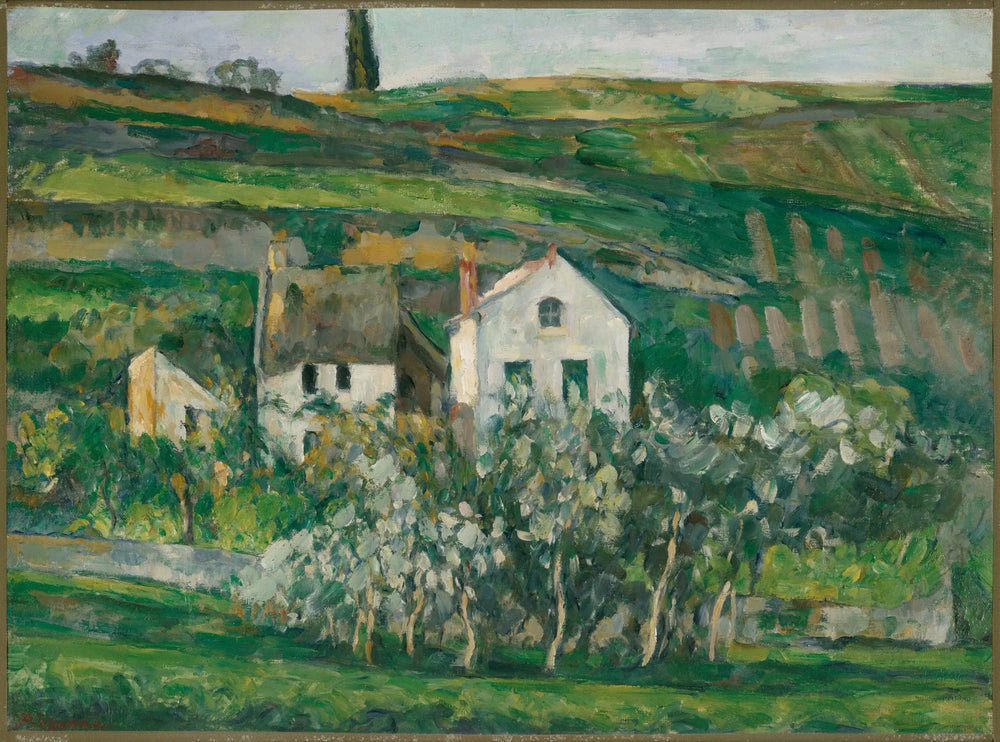 Petites maisons à Pontoise, près d'Auvers-sur-Oise - Paul Cézanne image 1 reproduction artisanale de tableau