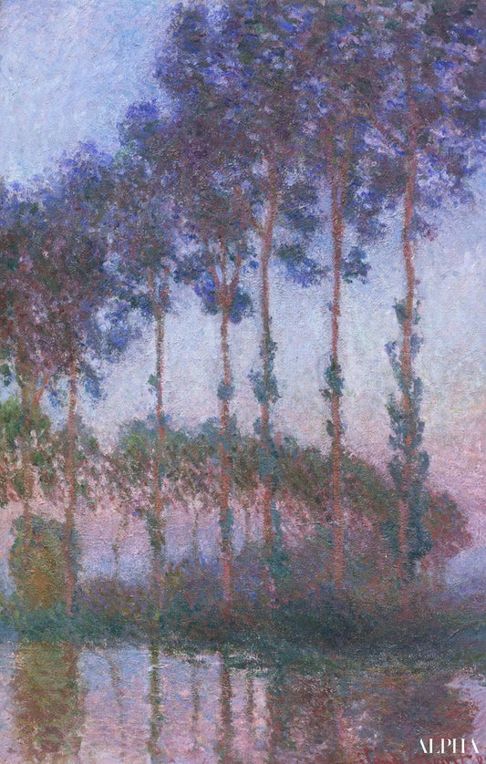 Peupliers au bord de l'Epte, crépuscule - Claude Monet - Reproductions de tableaux et peintures haut de gamme