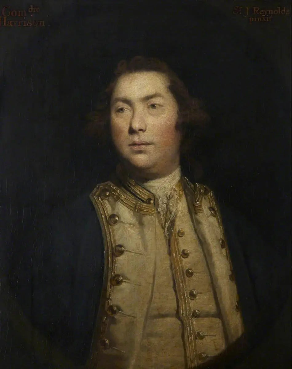Peut-être le commodore John Harrison (décédé en 1768) - Joshua Reynolds image 1 reproduction artisanale de tableau