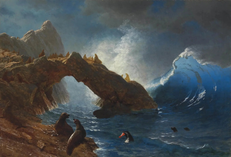 岩礁にいるアザラシ - アルバート・ビアシュタット

Source:
Phoques sur les rochers - Albert Bierstadt