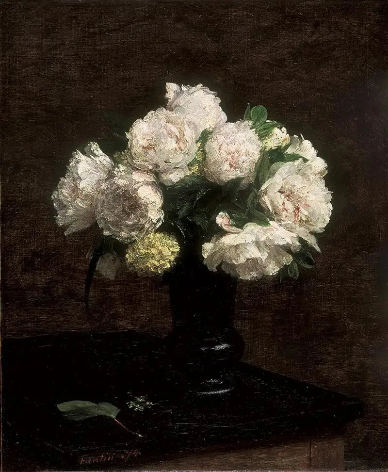 白いピオニーと雪の球 - アンリ・ファンタン＝ラトゥール

Source:
Pivoines blanches et boules de neige - Henri Fantin-Latour
